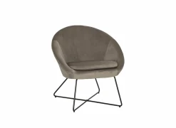 Fauteuil Juice 70x69x73,50cm - fluweel - taupe