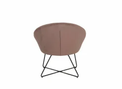 Fauteuil Juice 70x69x73,50cm - fluweel - oudroze