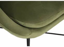 Fauteuil Juice 70x69x73,50cm - fluweel - groen