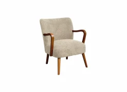Fauteuil Klimt 62x70x78cm - stof - ecru