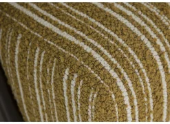 Fauteuil Malone 75x79x82cm - polyestervezel - oker/wit