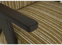 Fauteuil Malone 75x79x82cm - polyestervezel - oker/wit