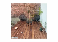 Fauteuil Selva 72x81x88cm - rotan - zwart