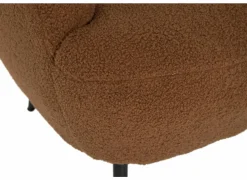 Fauteuil Teddy Bear 68x70x73cm - bouclé - roest