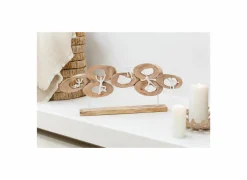 J line Figuur 5 in ring H31cm - mango massief - naturel