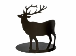 Figuur Rendier H13cm - metaal - zwart