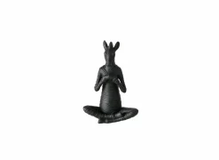 Figuur Yoga Zebra  H18cm - polystone - zwart