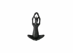 Figuur Yoga Zebra  H18cm - polystone - zwart