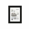 Fotokader Livorno 18x13cm - hout massief - zwart
