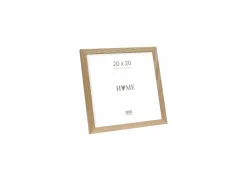Fotokader 20x20cm - hout & glas - bruin