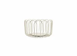 Fruitmand Flores  Ø19x10cm - ijzer - grijs