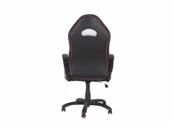 Gamestoel Trooper 67x77x132cm - lederlook - zwart rood