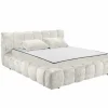 Gestoffeerd bed Bexley 180x200cm - stof - ivoor inclusief bodem en matras