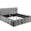 Gestoffeerd bed Bexley 160x200cm - stof - grijs