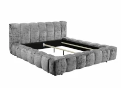 Gestoffeerd bed Bexley 160x200cm - stof - grijs