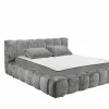 Gestoffeerd bed Bexley 180x200cm - stof - grijs inclusief bodem en matras