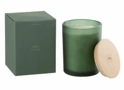 Geurkaars Bois Givre Ø10,5x14cm - glas/paraffine - groen