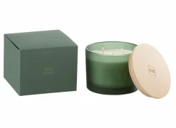 Geurkaars Bois Givre Ø11,5x10cm - glas/paraffine - groen