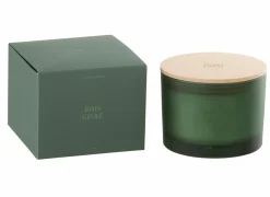 Geurkaars Bois Givre Ø11,5x10cm - glas/paraffine - groen