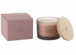 Geurkaars Figue Frivole Ø11,5x10cm - glas/paraffine - roze