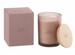 Geurkaars Figue Frivole Ø10,5x14cm - glas/paraffine - roze