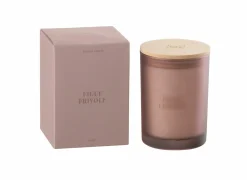 Geurkaars Figue Frivole Ø8,5x12,5cm - glas/paraffine - roze