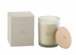 Geurkaars Musc Obscur Ø10,5x14cm - glas/paraffine - beige  beige