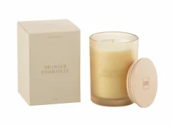 Geurkaars Orange Ensoleille Ø8,5x12,5cm - glas/paraffine - oranje