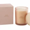 Geurkaars Rose Reveuse Ø10,5x14cm - glas/paraffine - roze