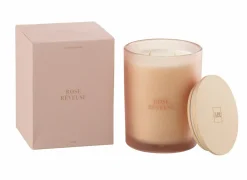Geurkaars Rose Reveuse Ø10,5x14cm - glas/paraffine - roze
