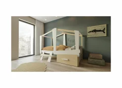 Halfhoogslaper Cabane 90x200cm - decor - wit