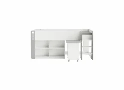 Halfhoogslaper Hampton 90x200cm - decor - wit & grijs