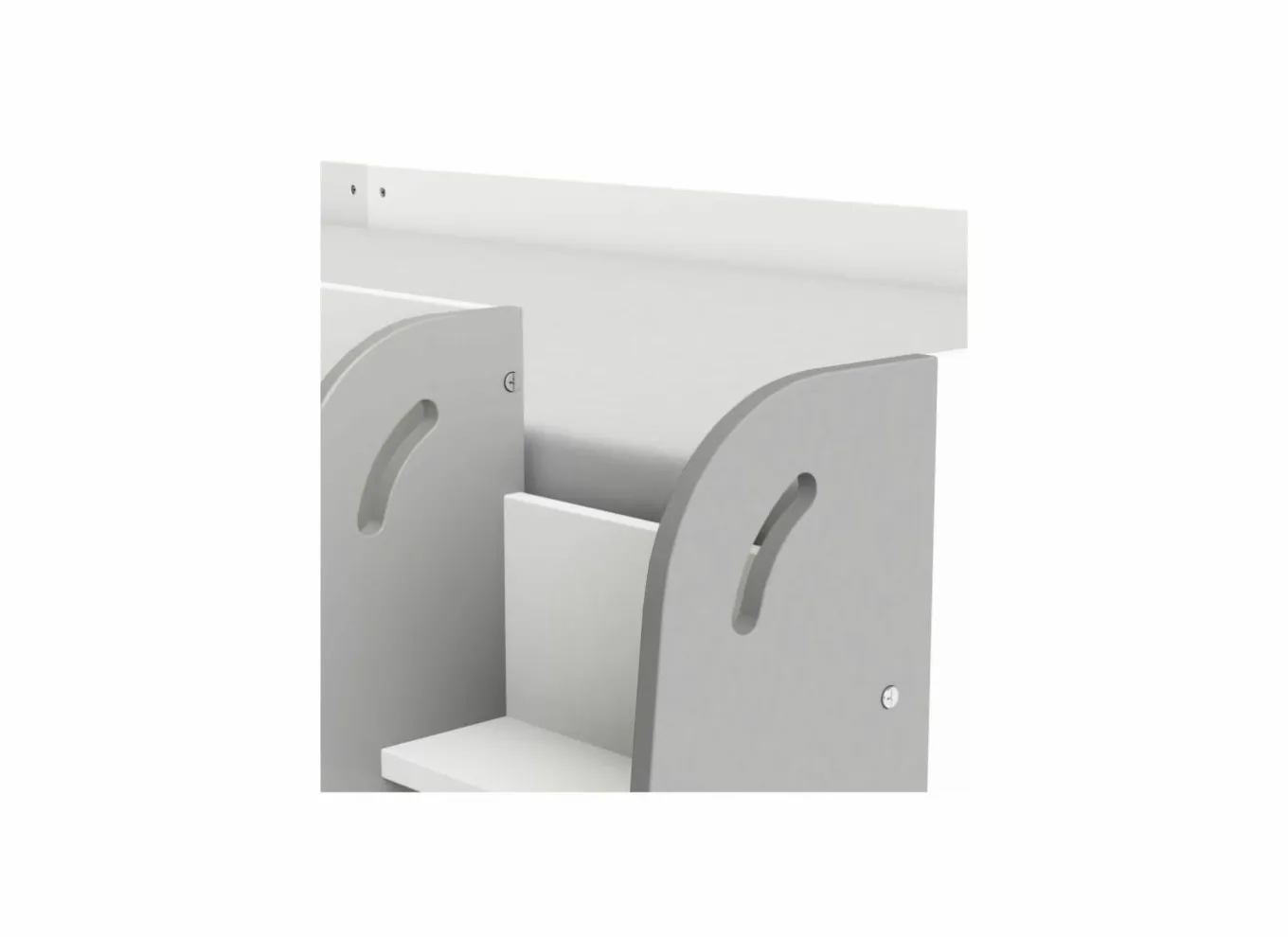 Halfhoogslaper Hampton 90x200cm - decor - wit & grijs