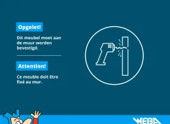 Halkast Medan 122cm - melamine - artisanale eik