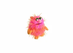 Handpop Monster to go Daddel H22cm - polyester - roze/oranje