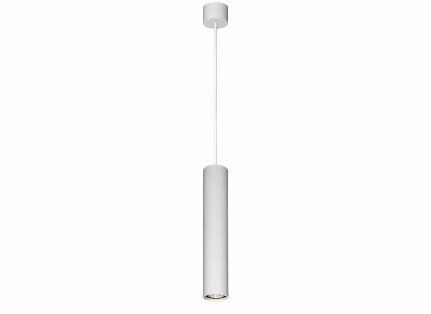 Hanglamp Ø5,6cm GU10 - aluminium - wit