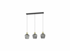 Hanglamp Empoli 90x20cm 40W E27 staal zwart