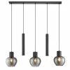 Brilliant Hanglamp Ligari 3xE27 & 2xGU10  black smoked