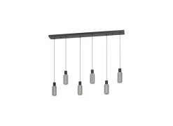 Hanglamp Maione 138x14cm 4W E27 staal zwart