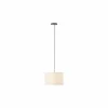Brilliant Hanglamp Teddy 1x20W E27 Ø35cm - metaal/stof - beige