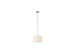 Brilliant Hanglamp Teddy 1x20W E27 Ø35cm - metaal/stof - beige