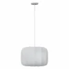Hanglamp Tobie Ø37cm - katoen/staal - wit