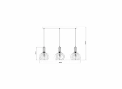 Hanglamp 3X60W E27