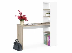Hoekbureau Ease  123x145x53cm - decor - kronberg eik & wit
