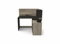 Hoekbureau Malicia 122x116x120cm - decor - zwart & eik