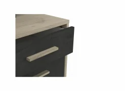 Hoekbureau Malicia 122x116x120cm - decor - zwart & eik