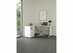 Hoekbureau Prima decor - wit