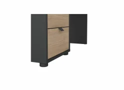 Hoekbureau Sign 150x100x76cm - decor - jackson hickory & mat grijs