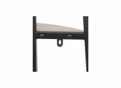 Hoekrek 32x32x180cm - hout & ijzer - beige