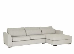 Hoeksalon Alcamo 331x184cm - stof - grijs